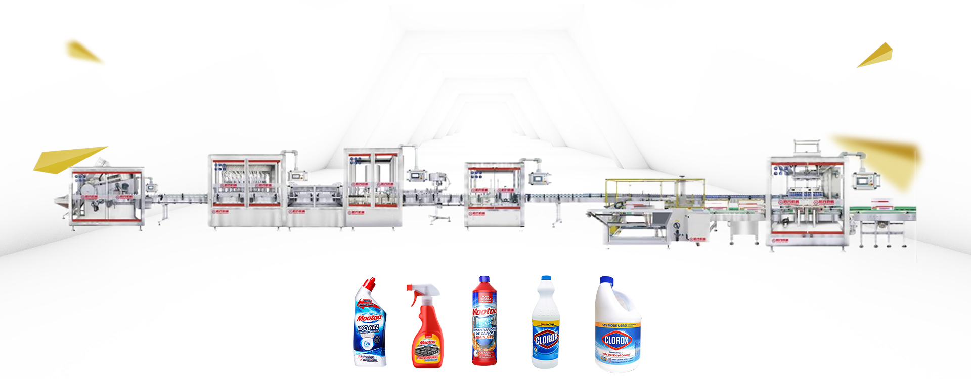 Toilet cleaner filling machine line　