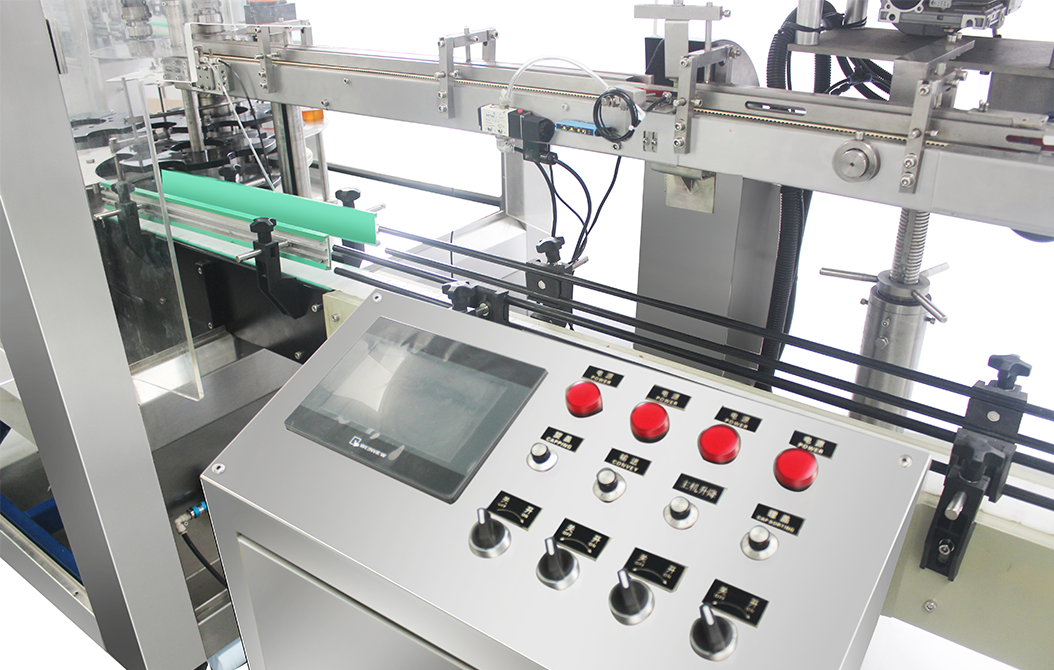 Rotary capping machine cabinet