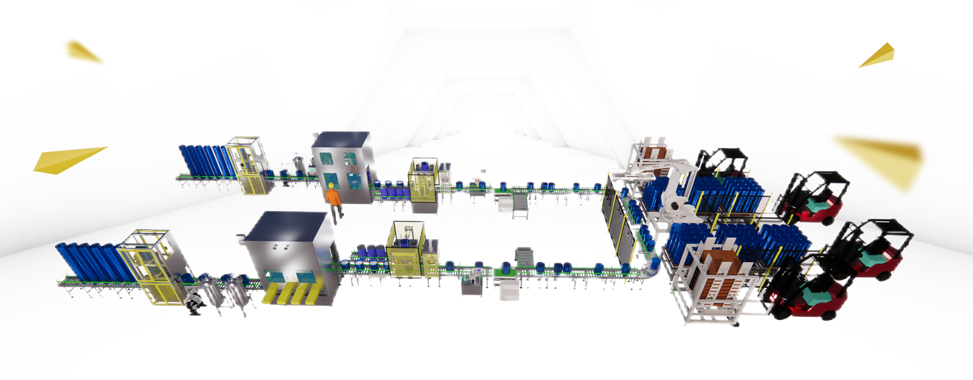 weighing filling machine line 