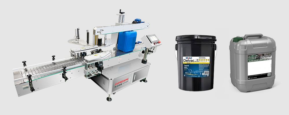 large barrel labeling machine 