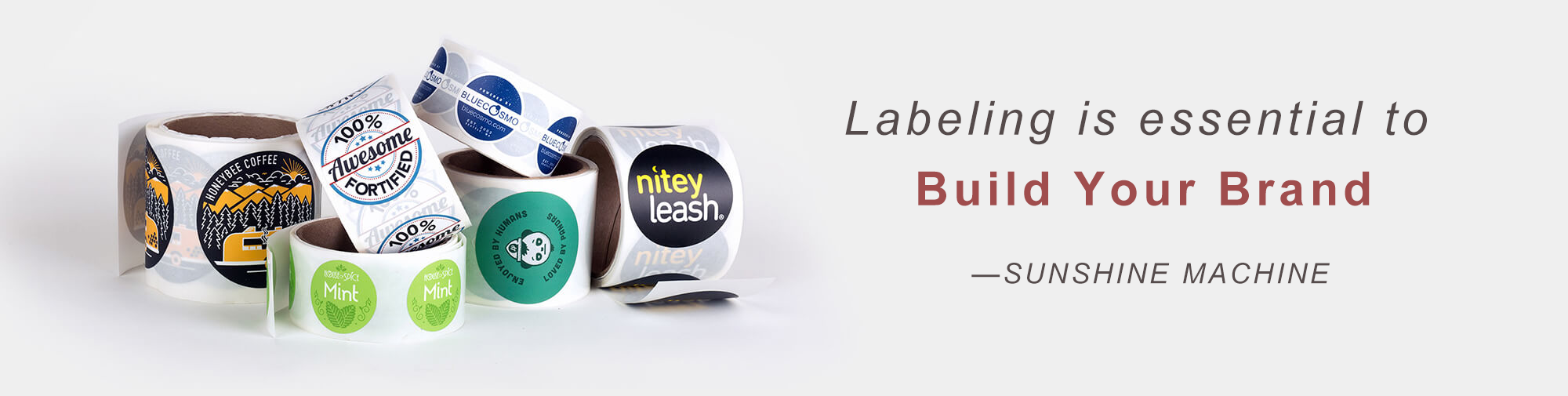 Labeling machine labels 