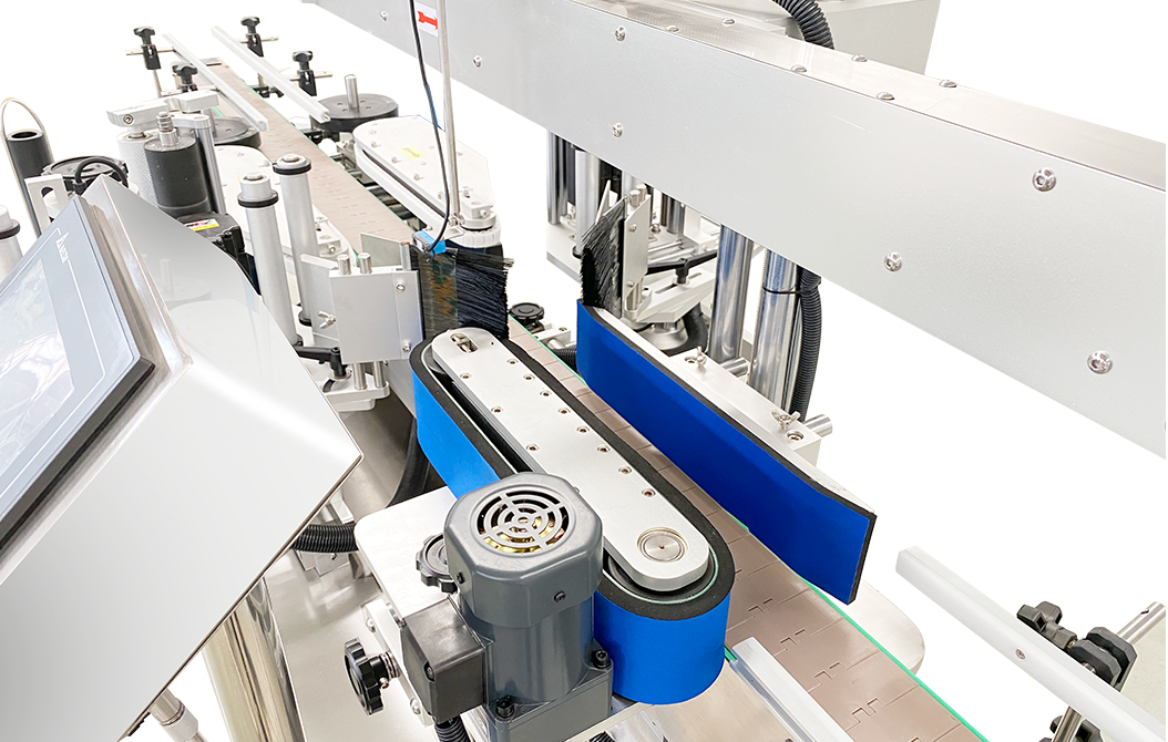 Round bottle labeling parts