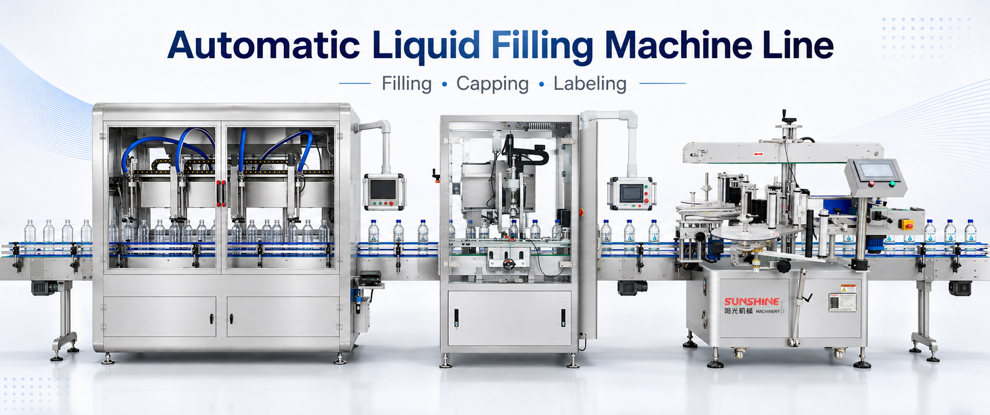 Tracking filling machine