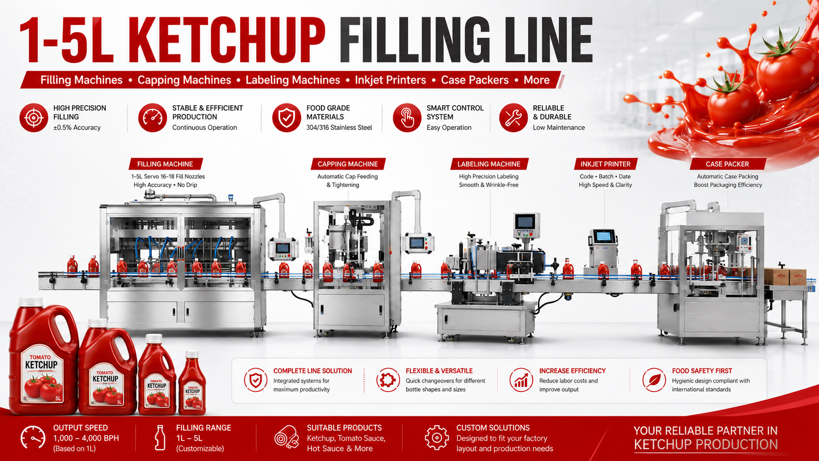 ketchup filling machine